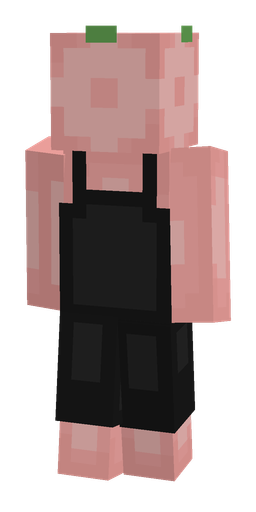 Black skin: body, back render