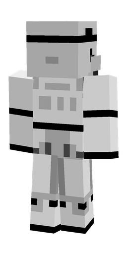 Black skin: body, back render