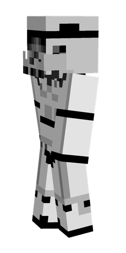 Black skin: body, left side render