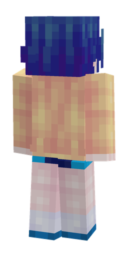 Blue skin: body, back render