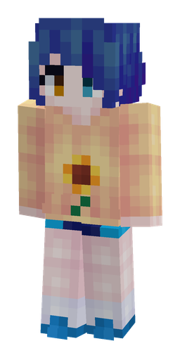 Blue skin: body, front render