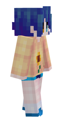 Blue skin: body, right side render