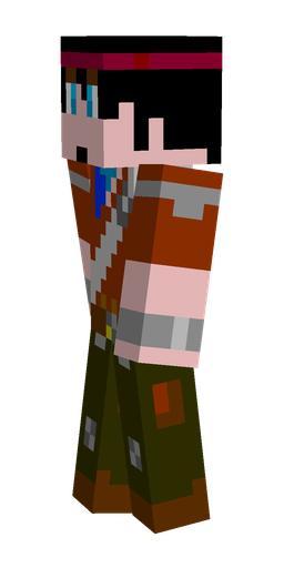 Black skin: body, left side render
