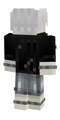Black skin: body, back render