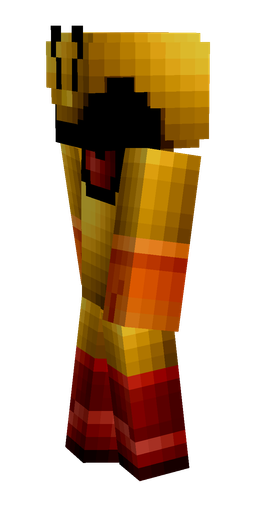 Brown skin: body, left side render