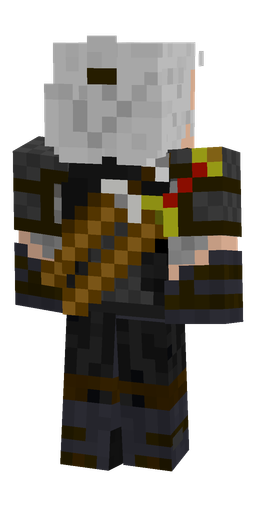 Black skin: body, back render