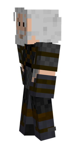 Black skin: body, left side render