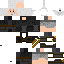 Black skin: raw texture render