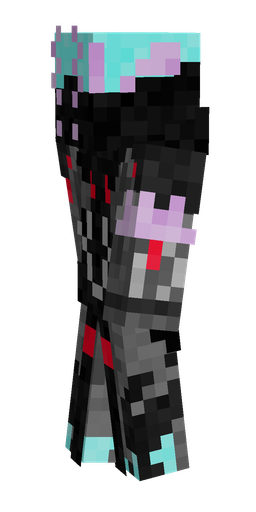 Black skin: body, left side render