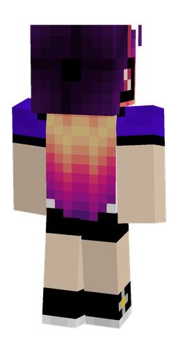 Black skin: body, back render