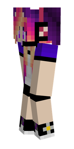 Black skin: body, left side render