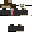 Black skin: raw texture render