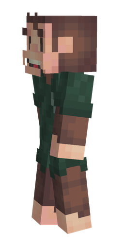 Green skin: body, left side render