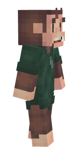 Green skin: body, right side render