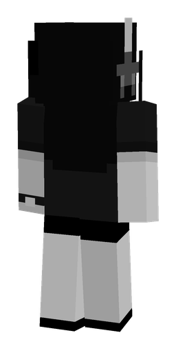 Black skin: body, back render