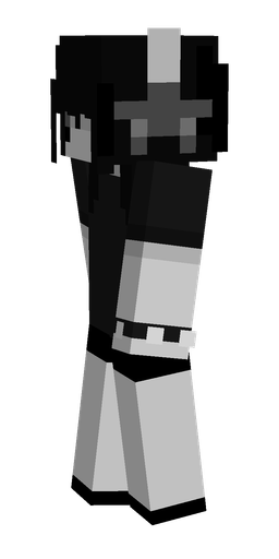 Black skin: body, left side render