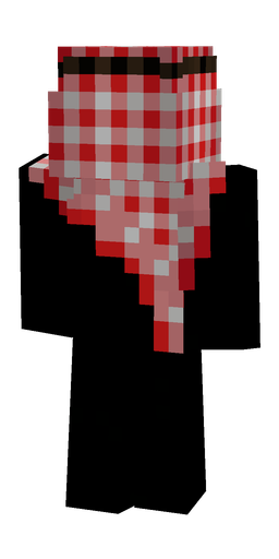 Black skin: body, back render