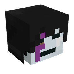 Black skin: head render