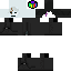 Black skin: raw texture render