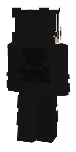 Black skin: body, back render