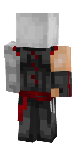 Black skin: body, back render
