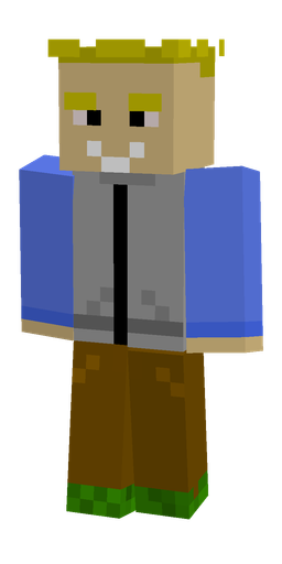 Blue skin: body, front render