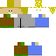 Blue skin: raw texture render
