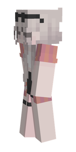 Pink skin: body, left side render