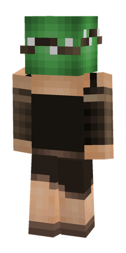 Brown skin: body, back render
