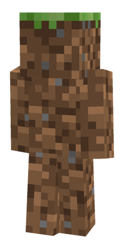 Brown skin: body, back render