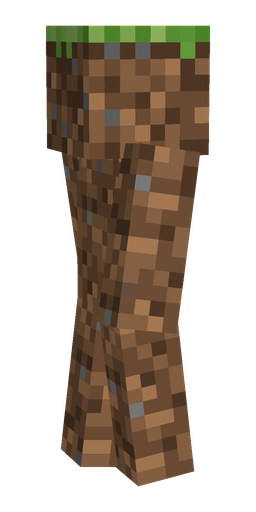 Brown skin: body, left side render