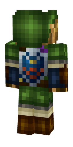 Black skin: body, back render