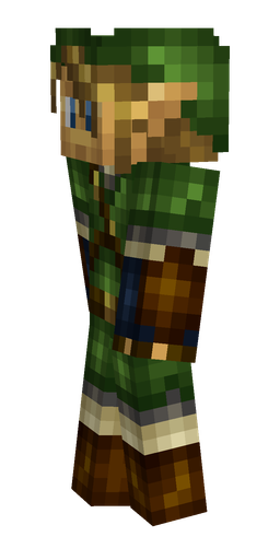 Black skin: body, left side render