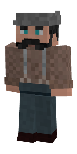 Blue skin: body, front render