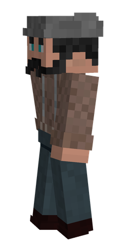 Blue skin: body, left side render