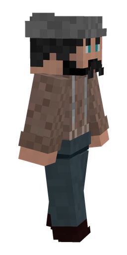 Blue skin: body, right side render