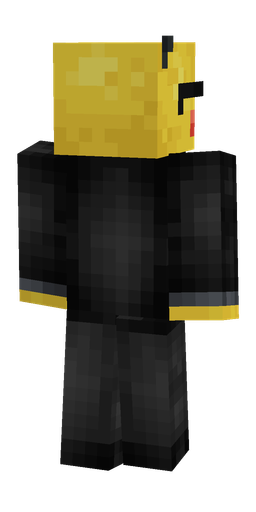Black skin: body, back render