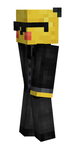 Black skin: body, left side render