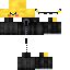 Black skin: raw texture render