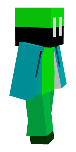 Blue skin: body, right side render