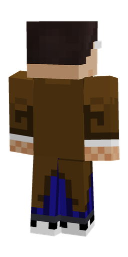 Black skin: body, back render