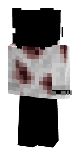 Black skin: body, back render