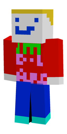 Blue skin: body, front render