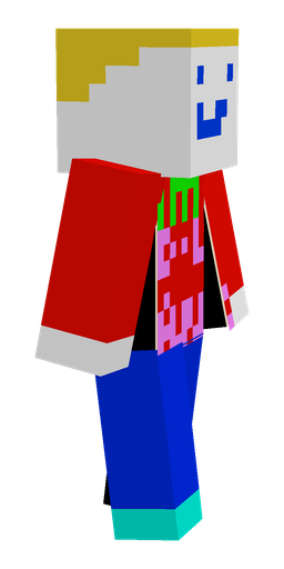 Blue skin: body, right side render