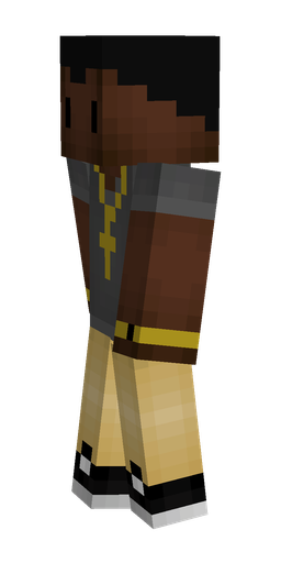 Black skin: body, left side render