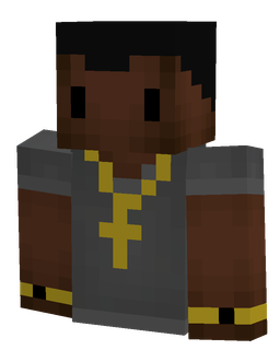 Black skin: bust render