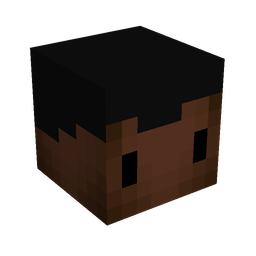 Black skin: head render