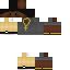 Black skin: raw texture render