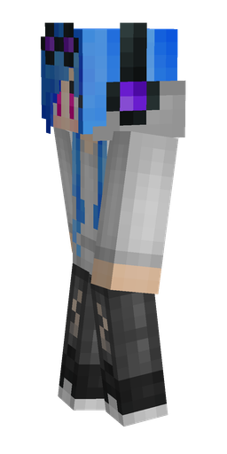 Black skin: body, left side render
