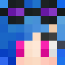 Black skin: face render